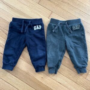 Baby Gap 12-18 mo joggers sweatpants navy and grey